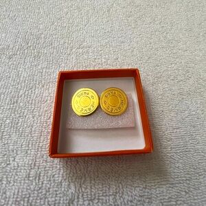 Authentic Hermes clip Earings